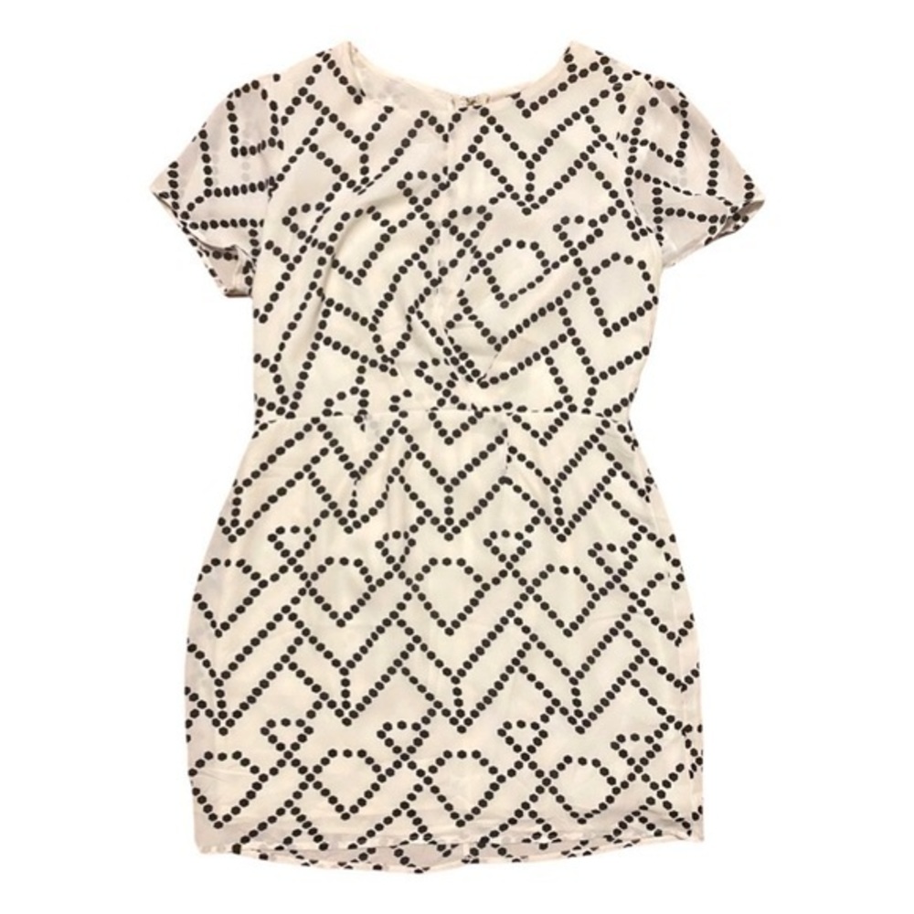Forever21 White Polka Dot Sheath Dress